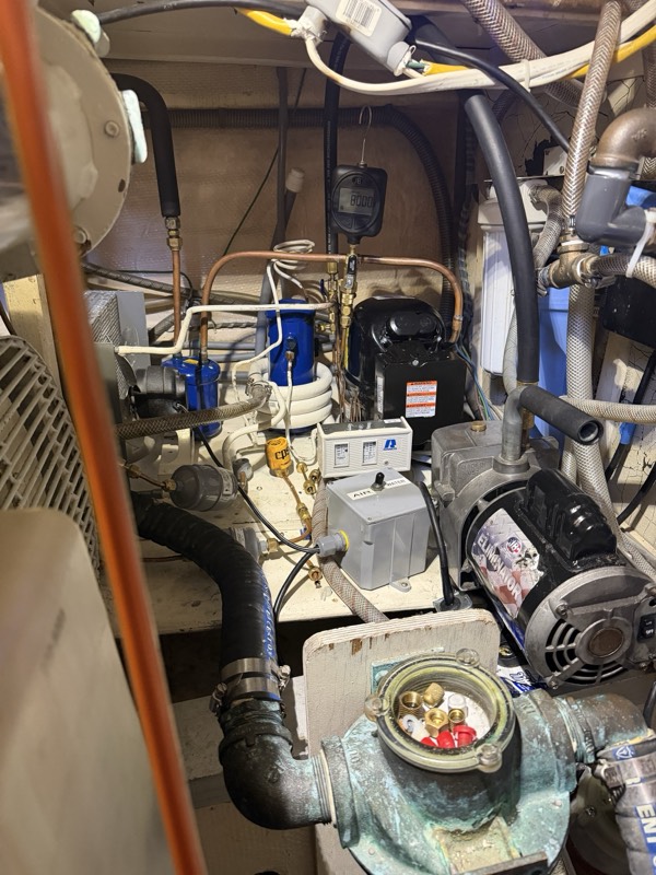 Installed in the machinery space